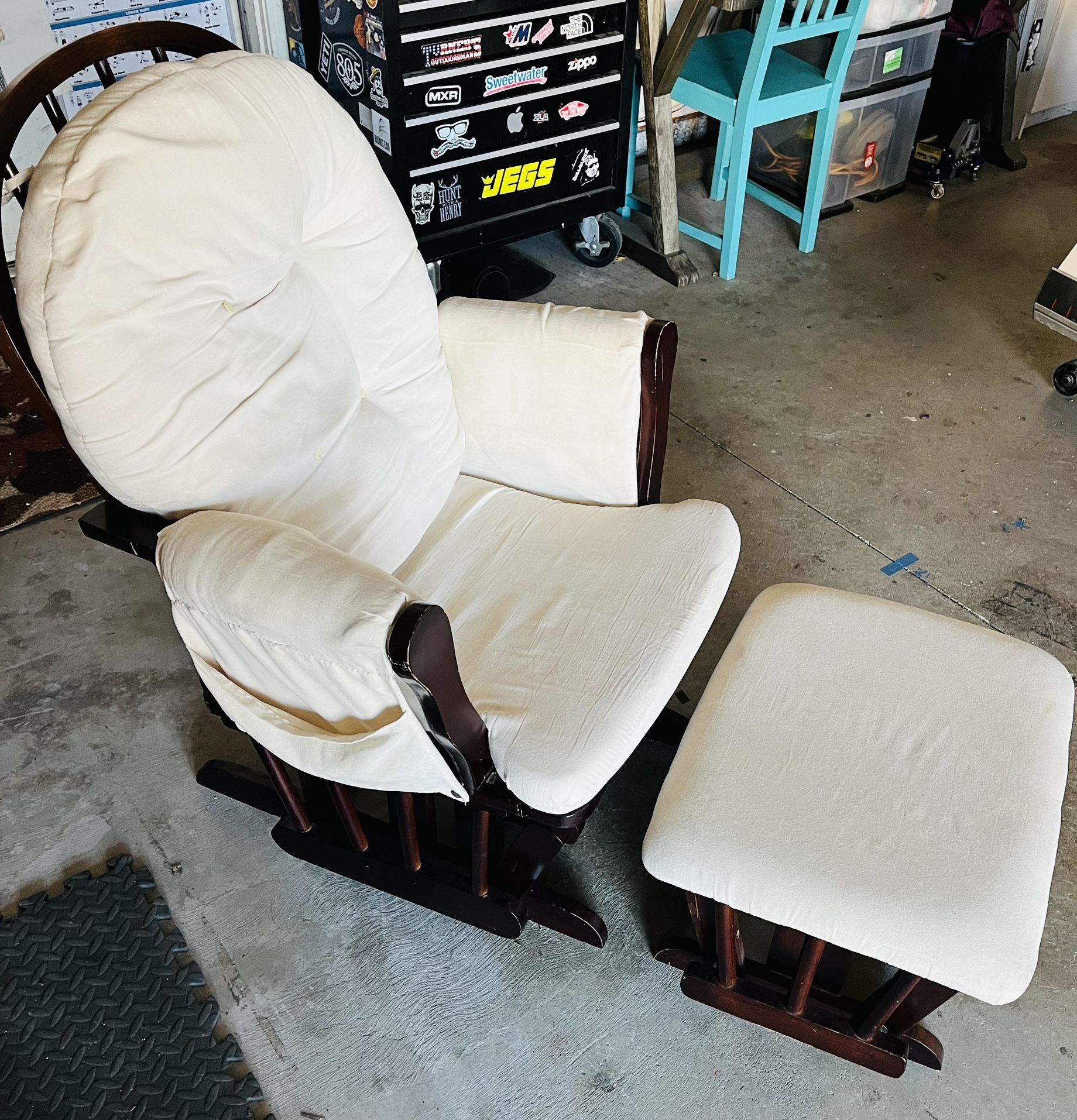 Rocking Chair With Foot Rest