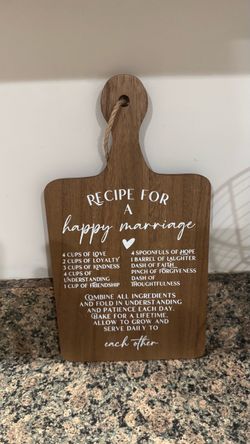 Wedding cutting board
