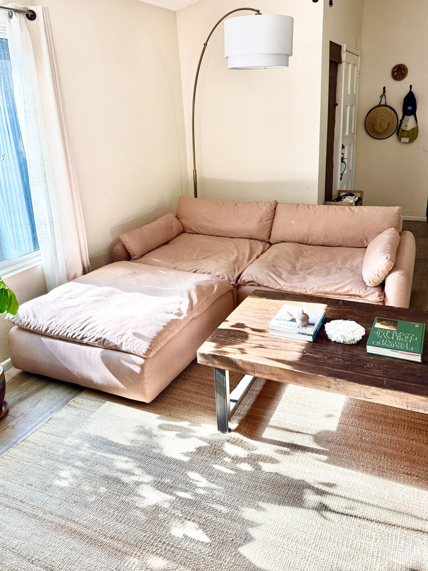 Floyd Sink Down Sectional Couch Sofa in Fawn