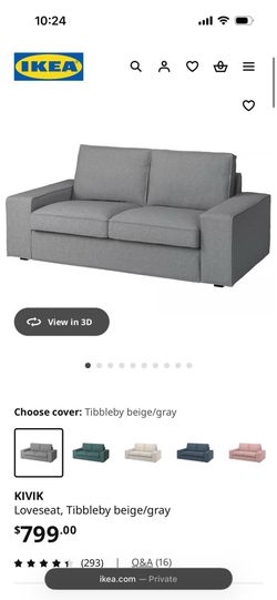 IKEA KIVIK Sofa, Tibbleby beige/gray