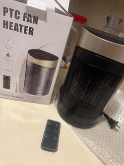 Space Heaters for Home，Portable Electric Heater for Indoor Use with Remote，1500W PTC Ceramic Space Heater for Small&Homelarge Room，Bedroom，Office，Stor