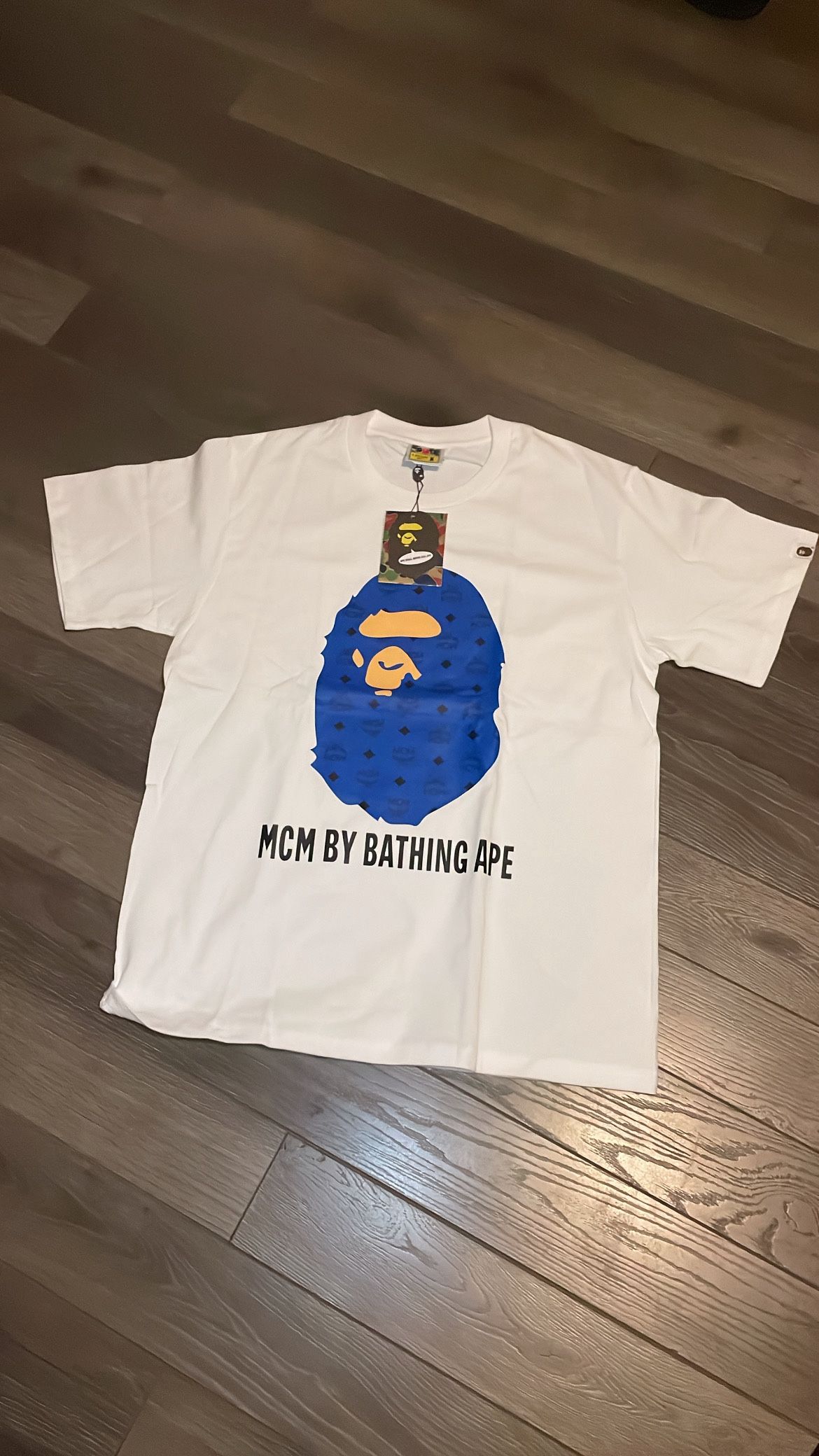Mcm/bathing ape White/blue
