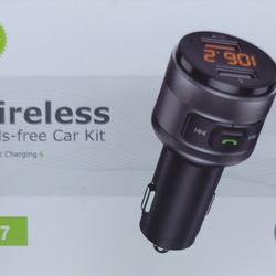 C57 QC 3.0 Wireless FM Transmitter Hands-free Car Kit