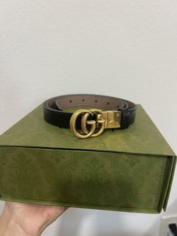 Gucci Belt Reversible - Black And Beige