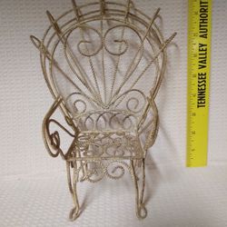 Mini Metal Peacock Chair.