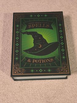 Halloween Spells & Potions Wooden Storage Book Box Shelf Target