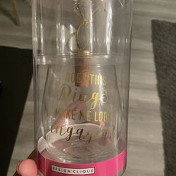 Engaged Wine Glass Gift 