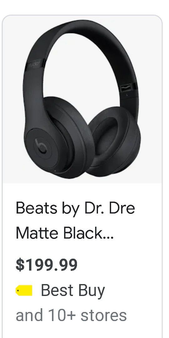Beats By Dre.  Black Studio3 Wireless