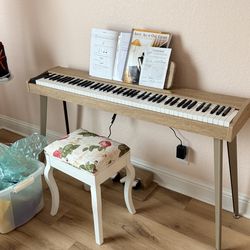 88-Key Digital Piano with Stand, Pedals & Bench – Excellent Condition”
