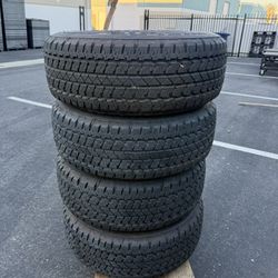 4 Bridgestone Dueler A/T RH-S Completed Tires And Rims