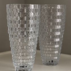 12” Mikasa Crystal Vases