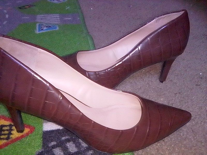Alfani Brown Leather Heels