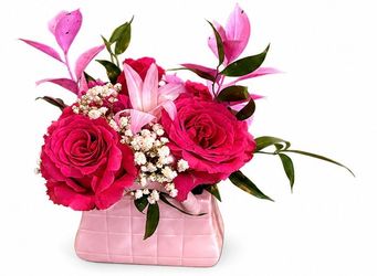 Sweet Blush Purse Arrangement