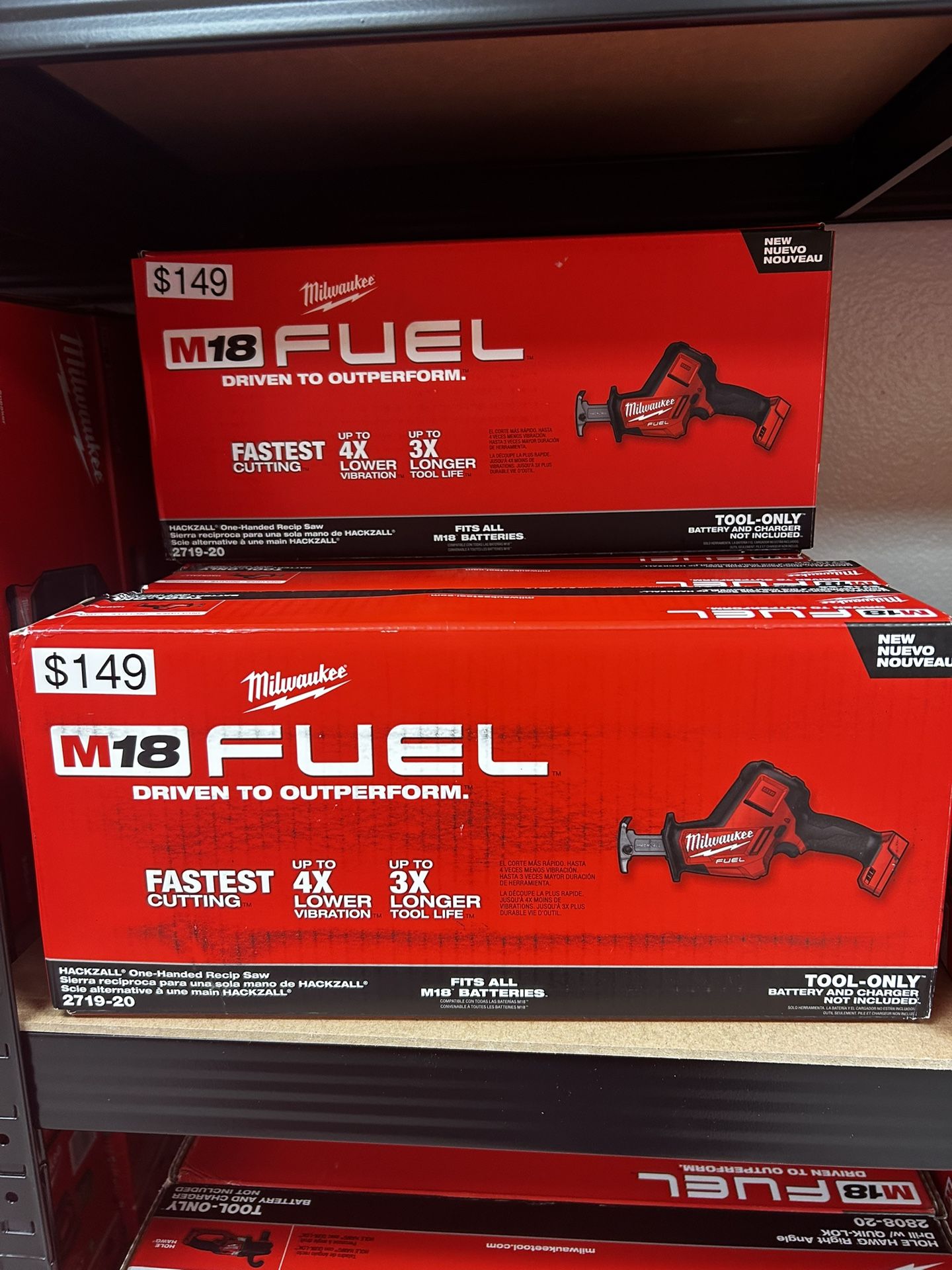 Milwaukee M18 Fuel Hackzall One Handed Recip Saw