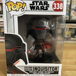 VAULTED Second Sister Inquisitor Star Wars Funko Pop Bobblehead #338 Disney Film