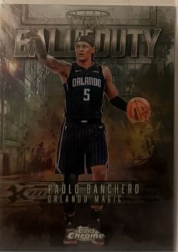 PAOLO BANCHERO 2025 Topps Chrome Basketball Ball of Duty Insert #BD-14 NBA Magic