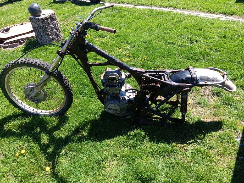 1950s Dirt Bike Motorcycle. 