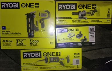 Ryobi cordless tool assortment