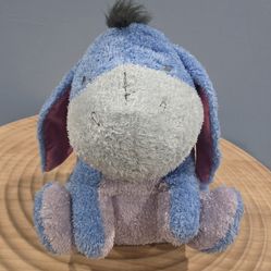 Disney Parks Winnie The Pooh EEYORE Weighted 14" Plush with removable pouch