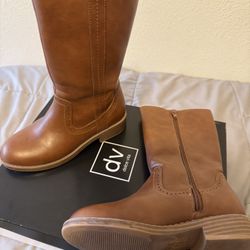 Girls Brown Boots Size 2