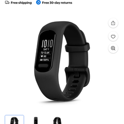 Garmin vívosmart 5, Fitness Tracker, Long-Lasting Battery, Simple Design, White Bundle With Microfiber Cleaning Cloth