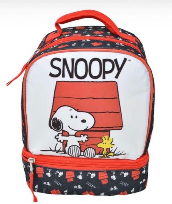 Snoopy Drop Bottom Lunch Bag