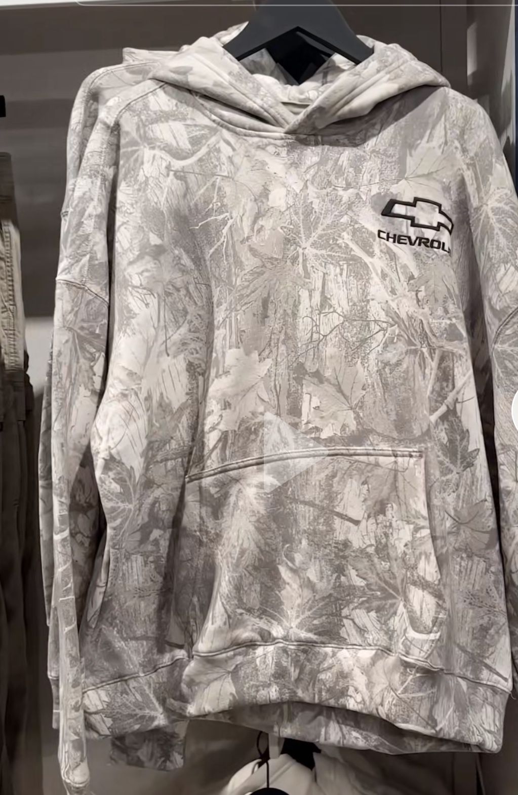 Brand New Grey Chevy Camo Hoodie