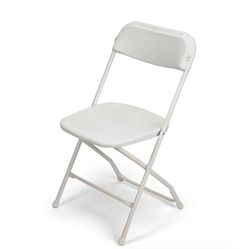 TitanPRO™ Plastic Folding Chair - White