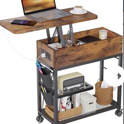 Colima Lift Top Table w/ Charging & Wheels