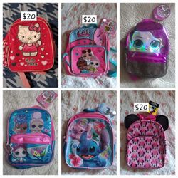 Small Backpack Each $20