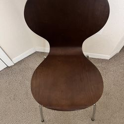 2 Wood Chairs Stacking 