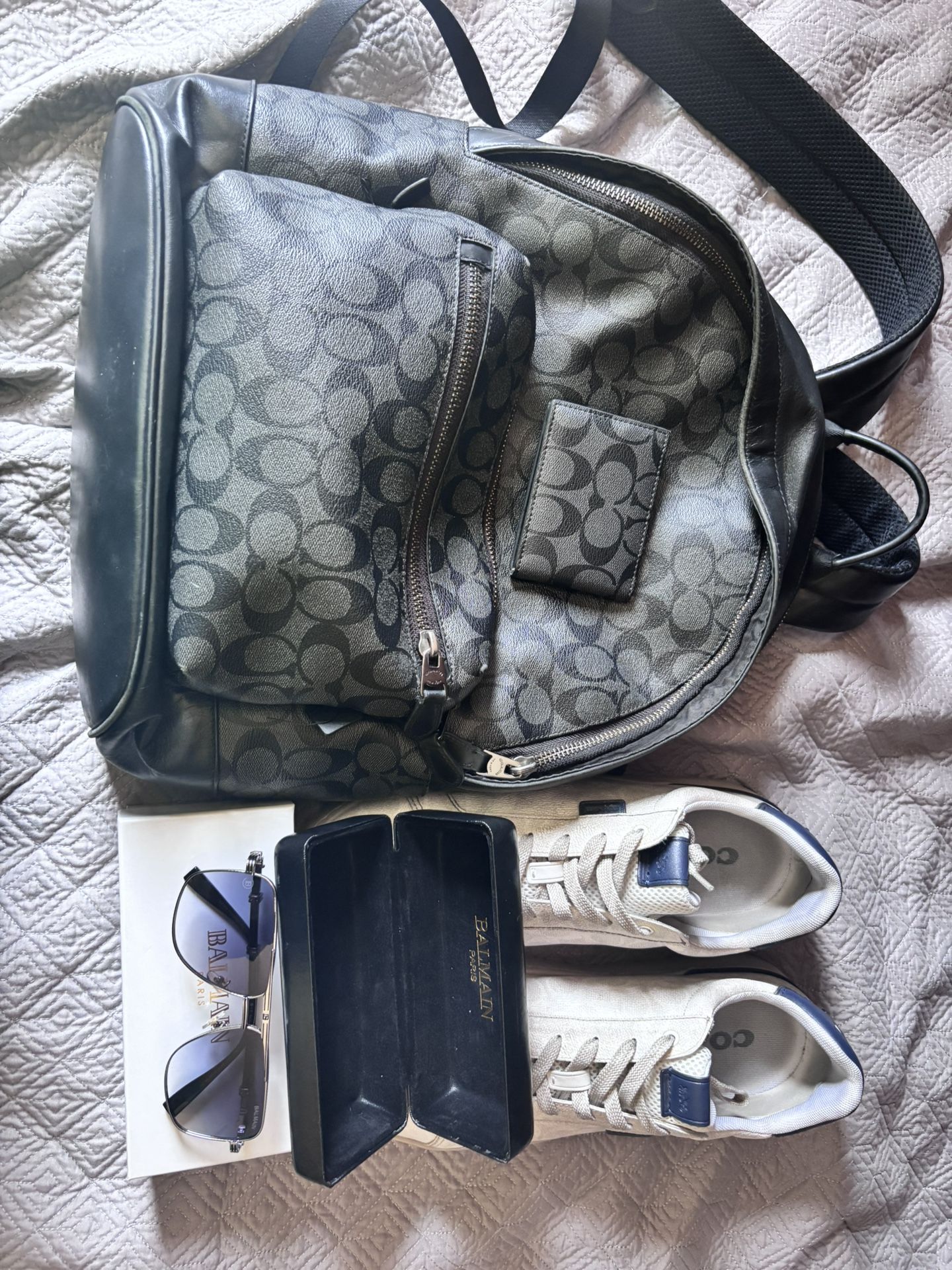 Coach Backpack Wallet And Shoes With Sunglasses