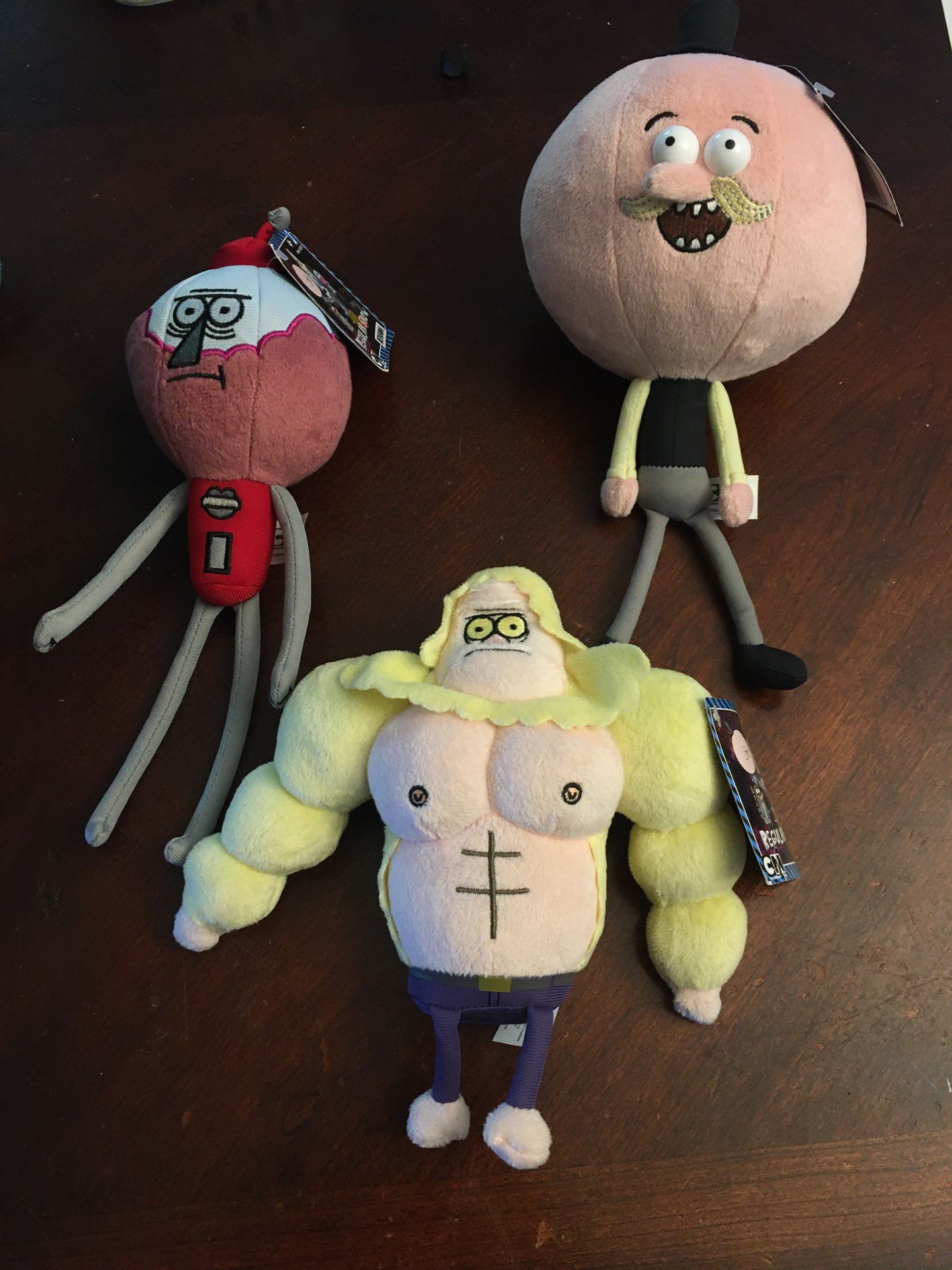 Regular Show Plush w/ tags. Pops, Benson, skips