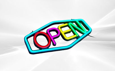 LED Tube Neon Business Open Sign M20