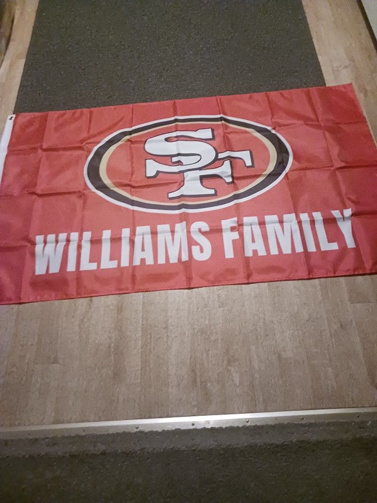 49ers FAMILY Name Flags