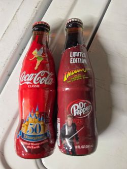2005 Limited edition coca cola and 2008 Limited edition dr pepper