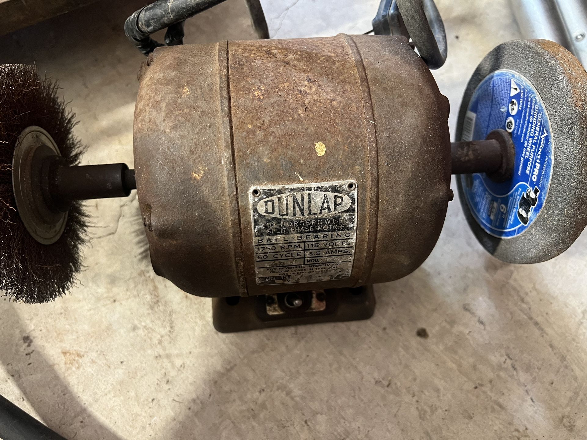 Vintage Bench Grinder