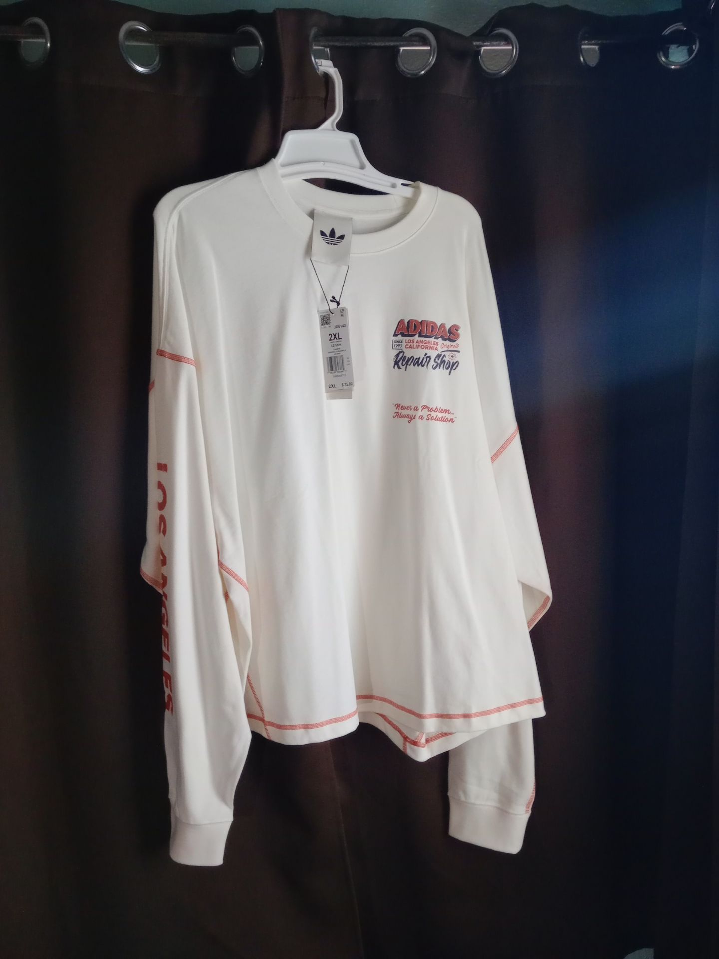 Men's adidas long sleeve shirt 2XL