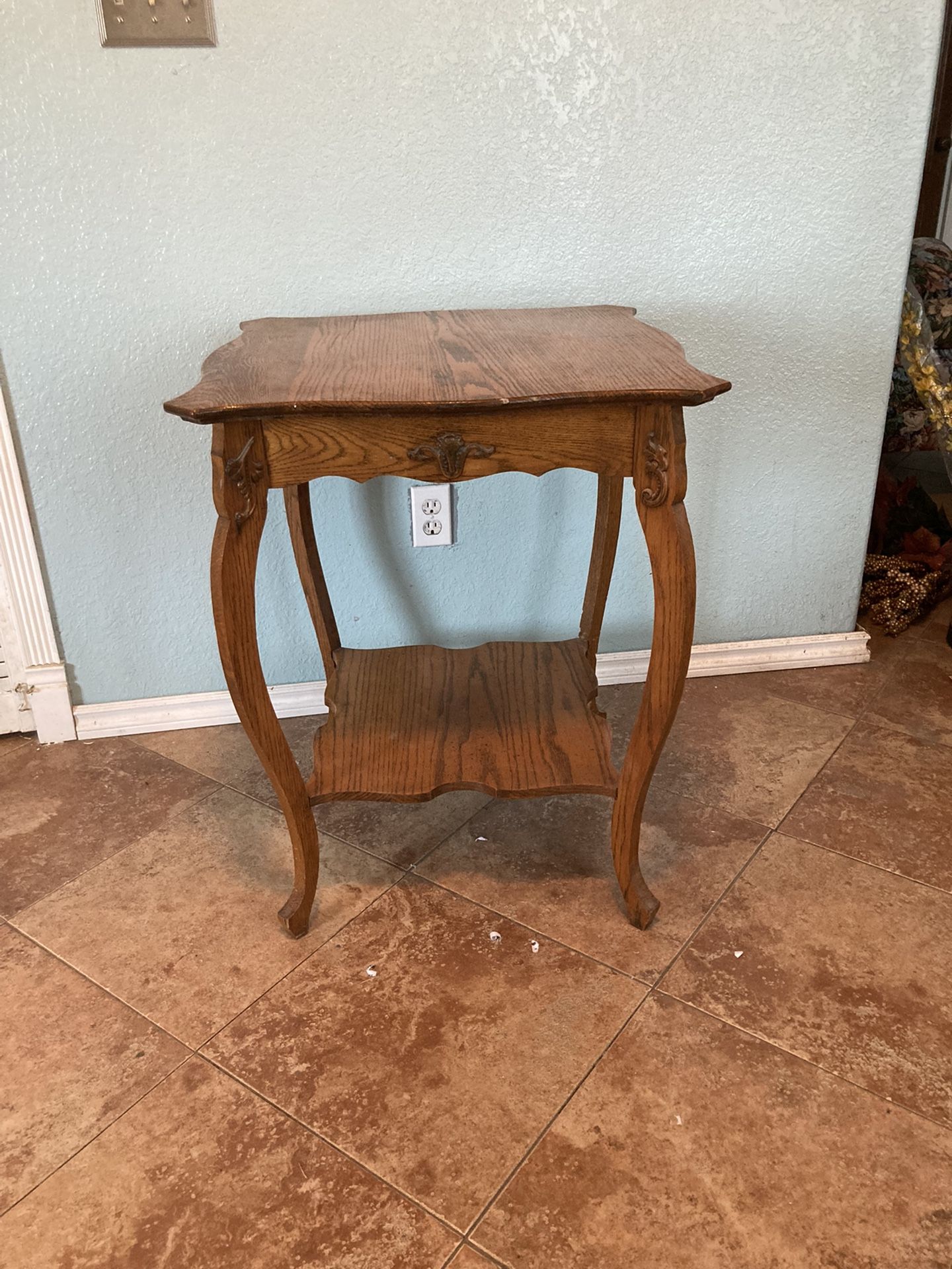Vintage Square End Table