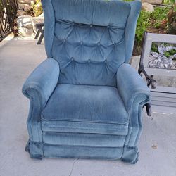 Recliner Sofa Blue Color