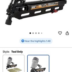 NuMax SFR2190 Pneumatic 21 Degree 3-1/2" Framing Naile