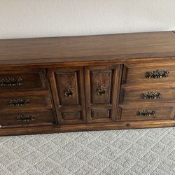 Wood Dresser and Night Stands 