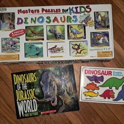 Dinosaurs..Puzzles Posters Cookie Cutters Book