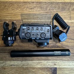 Panasonic DMW-XLR1  + AT875R shotgun mic