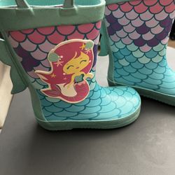 Mermaid rain boots