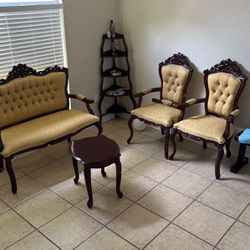 Spanish Style Chairs And Loveseat