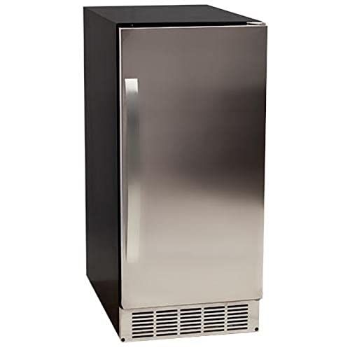 New in box EdgeStar IB450SSP 50 lb. 15 Inch Wide Undercounter Clear Ice Maker with Drain Pump