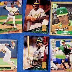 Vintage Oakland A's Baseball Stars, Set Of 10