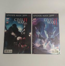 Spider-Man 2099 #13 and #14 Civil War II Marvel Comic Set