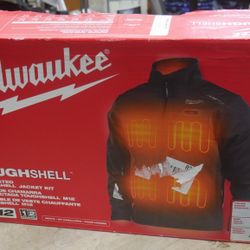 Milwaukee Tool M12 Heated TOUGHSHELL Black Jacket Kit Includes Battery - XLarge. new open box. 
